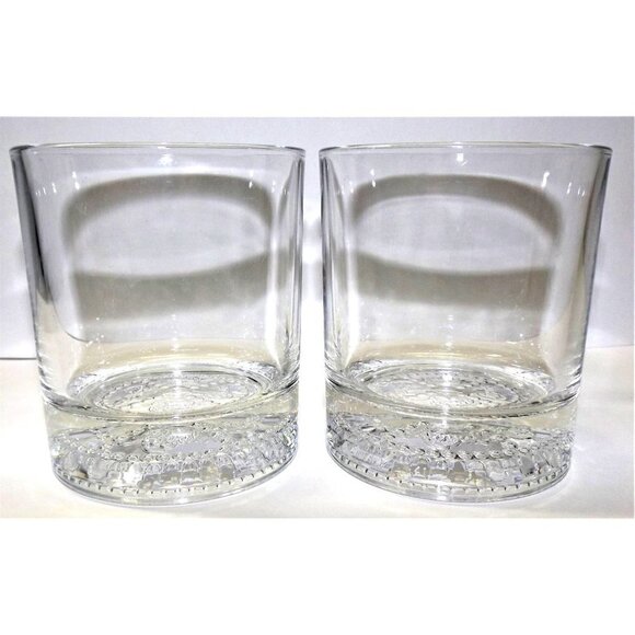 Set of 2 vintage Crown Royal "rocks" glasses made in Italy - Picture 1 of 5